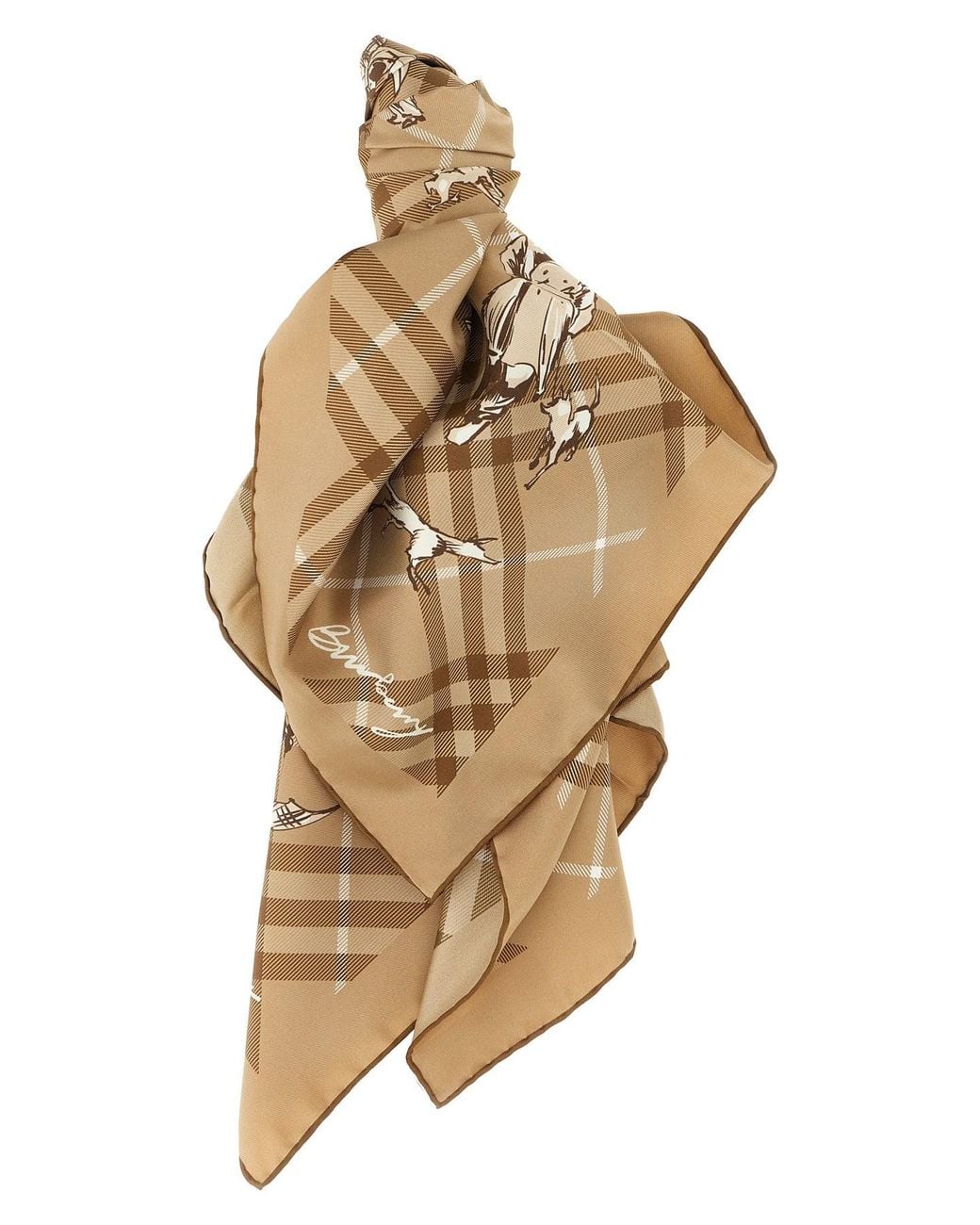 Burberry Metallic 'check Mates' Scarf
