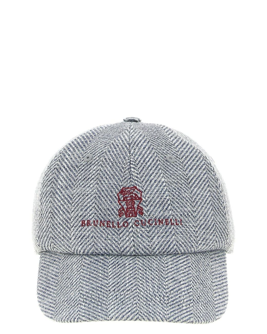 Brunello Cucinelli Gray Sartorial Baseball Cap for men