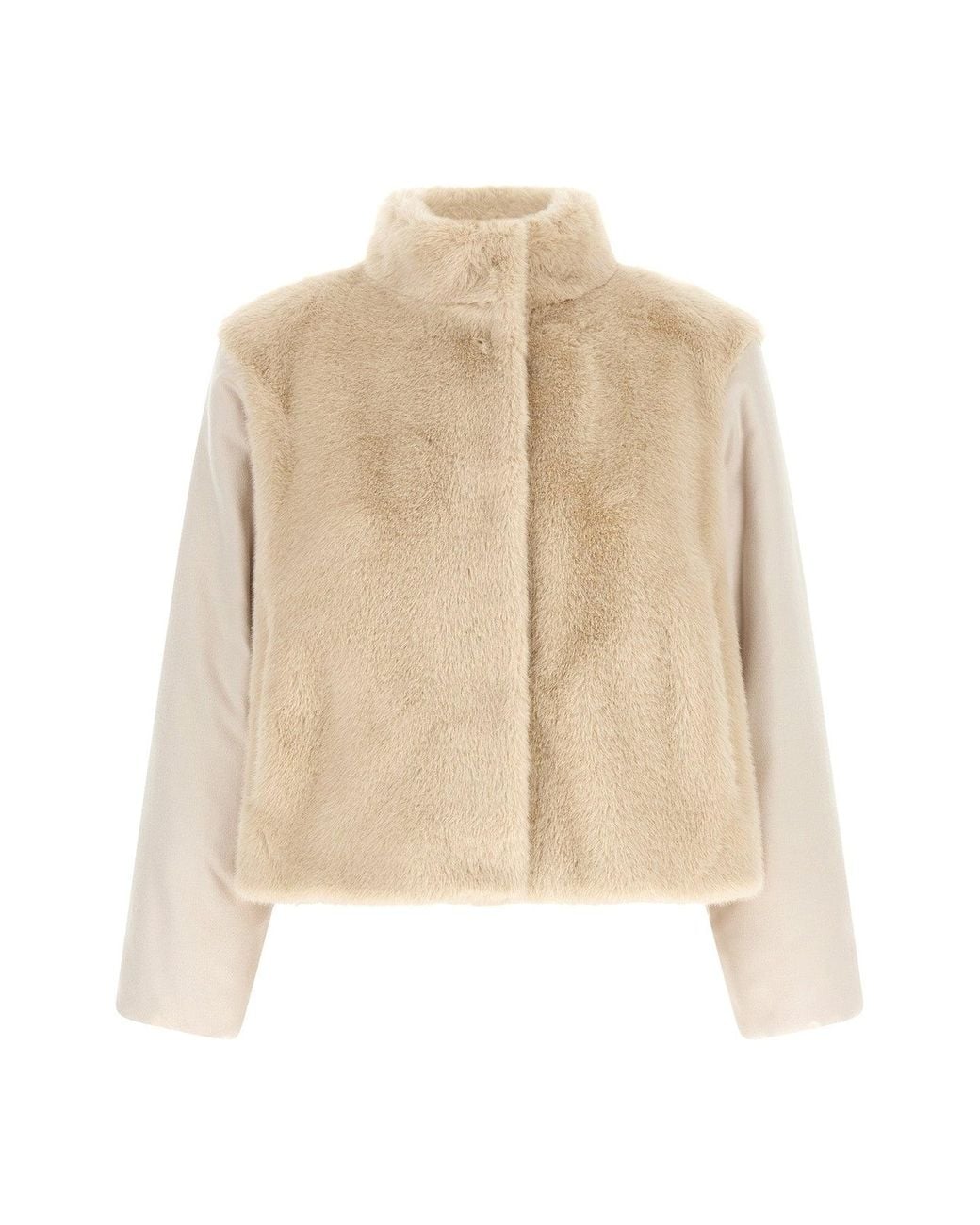 Herno Natural Resort Jacket With Stand Collar