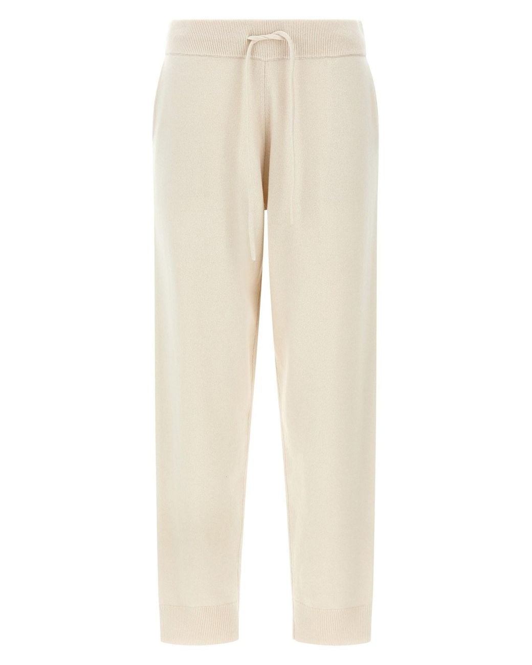 Yves Salomon Natural Wool And Cashmere Sweatpants