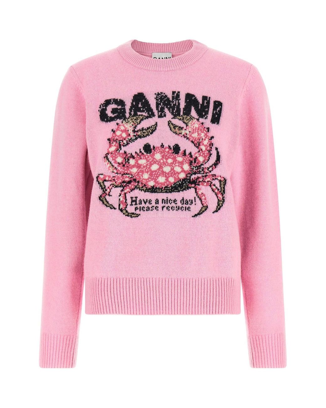 Ganni Pink 'crab' Sweater