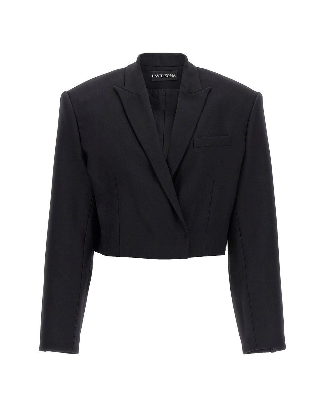 David Koma Black 'cropped' Blazer