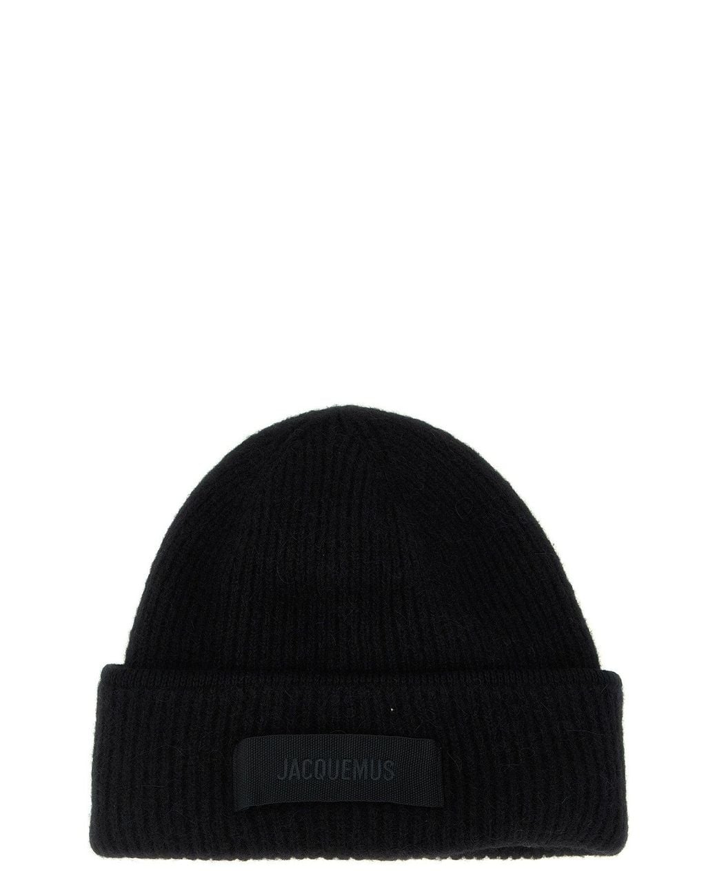 Jacquemus Black 'Le Bonnet Gros-Grain' Beanie for men