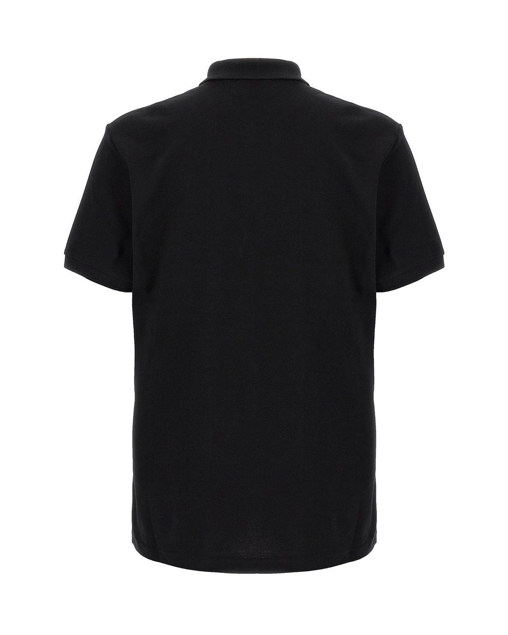 Moschino Black Cotton Piqué Polo With Teddy Bear Print for men