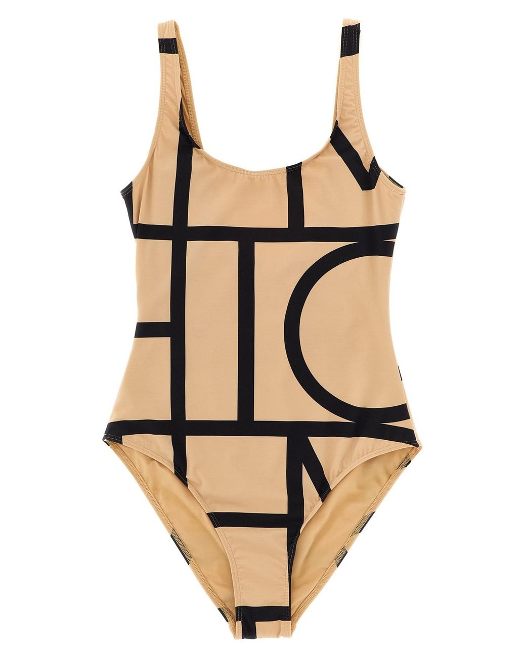 Totême Natural 'monogram' One-piece Swimsuit