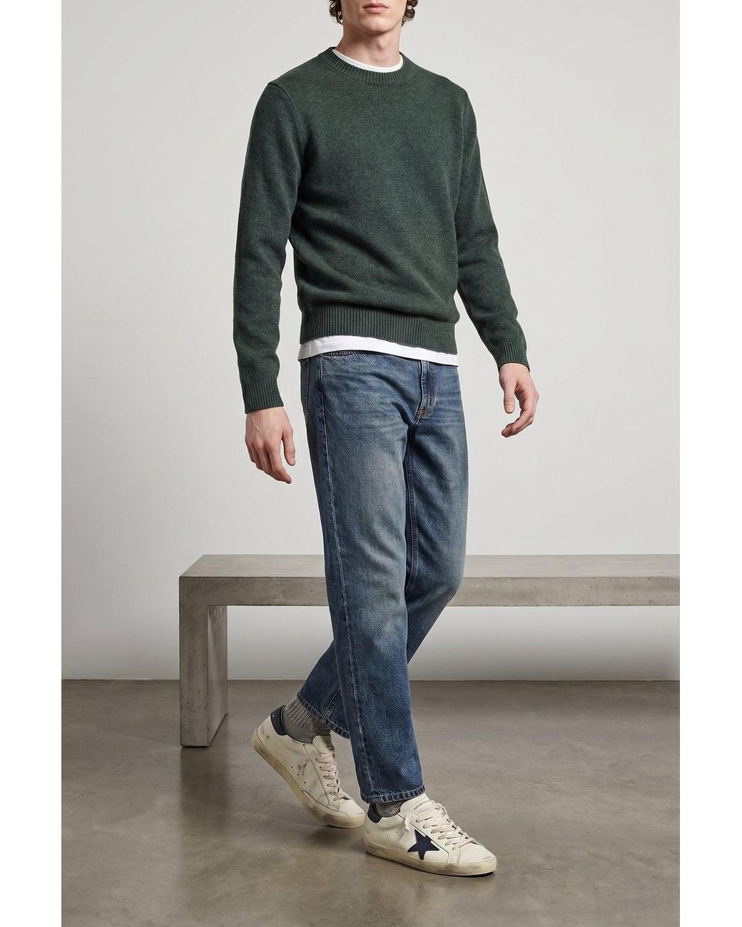 A.P.C. Green A. P.C. 'Edmond' Sweater for men