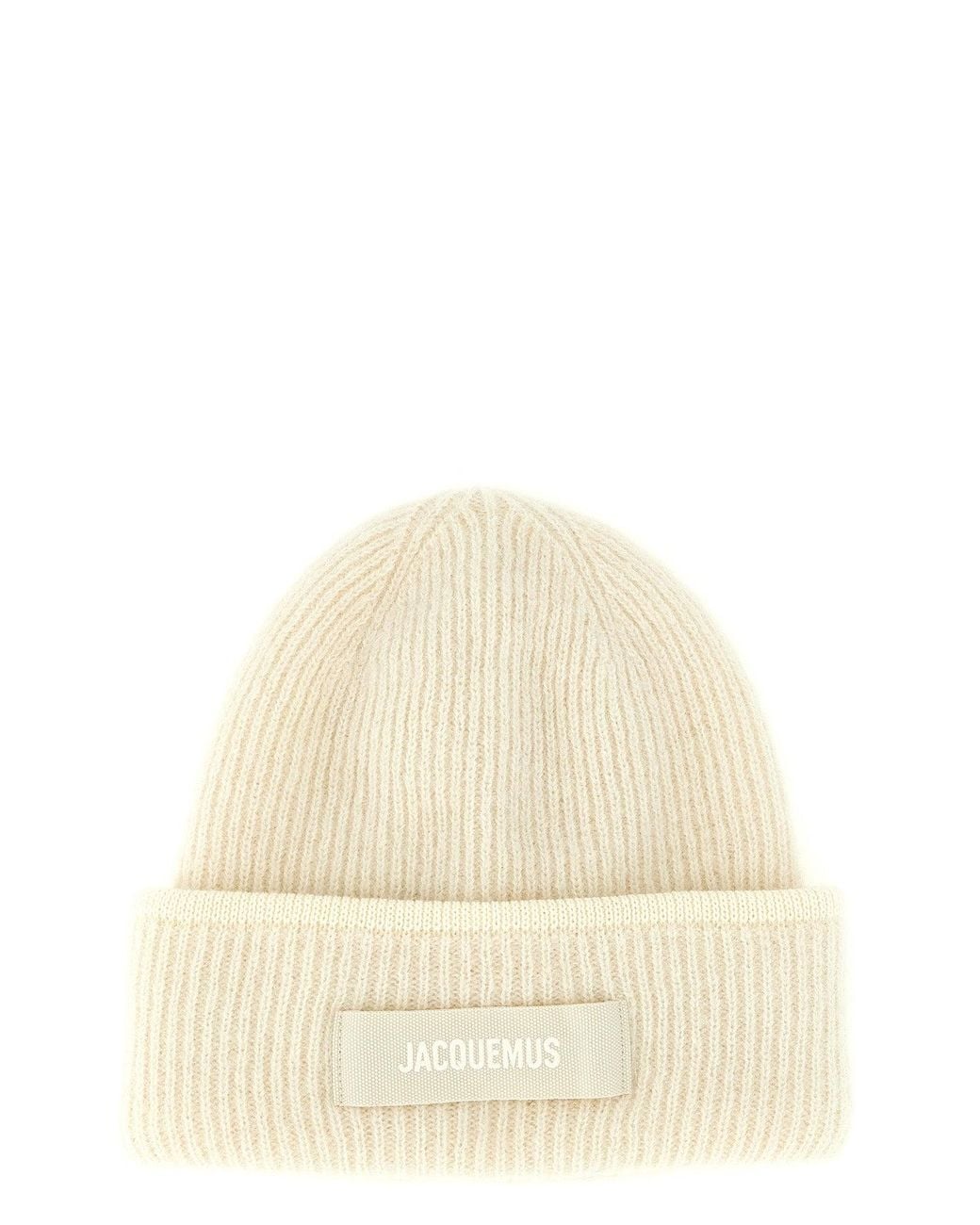 Jacquemus Natural Le Bonnet Gros-Grain Beanie for men