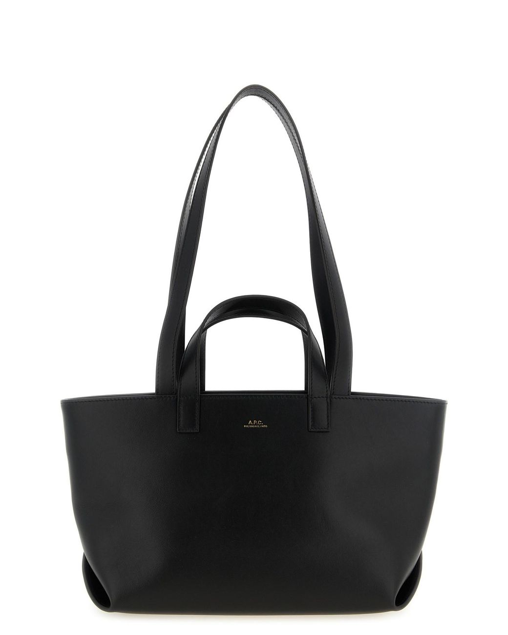 A.P.C. Black Small 'le Drummer' Shopping Bag