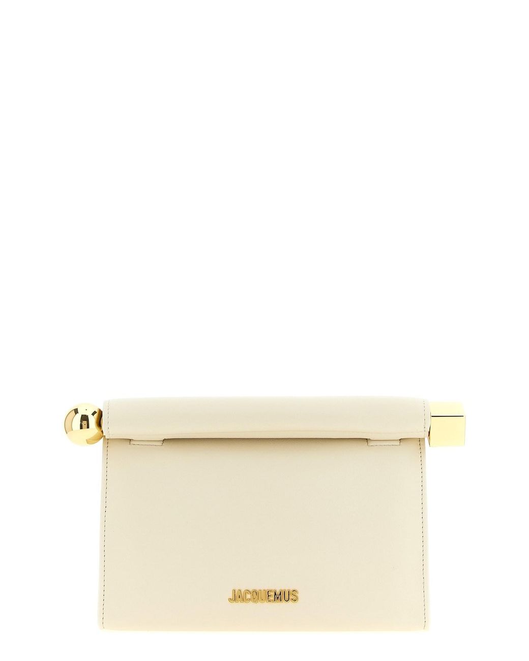Jacquemus Natural 'le Sac Rond Carré' Clutch