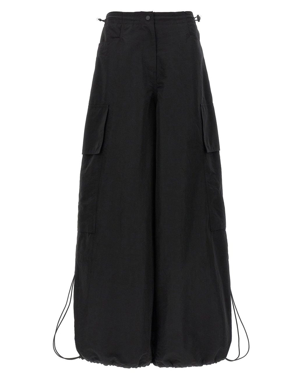 Palm Angels Black 'Parachute' Pants