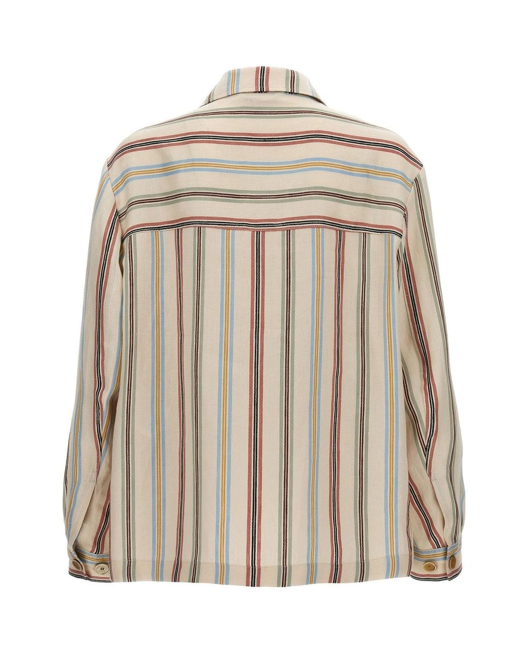 Etro Brown Shirt 'Striped Overshirt' for men