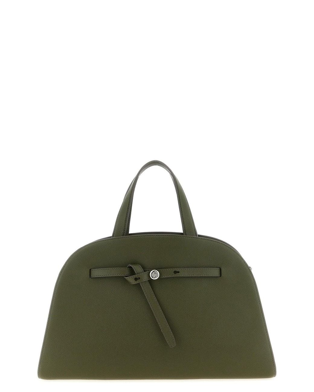 Tory Burch Green Romy Bauletto With Belt Detail