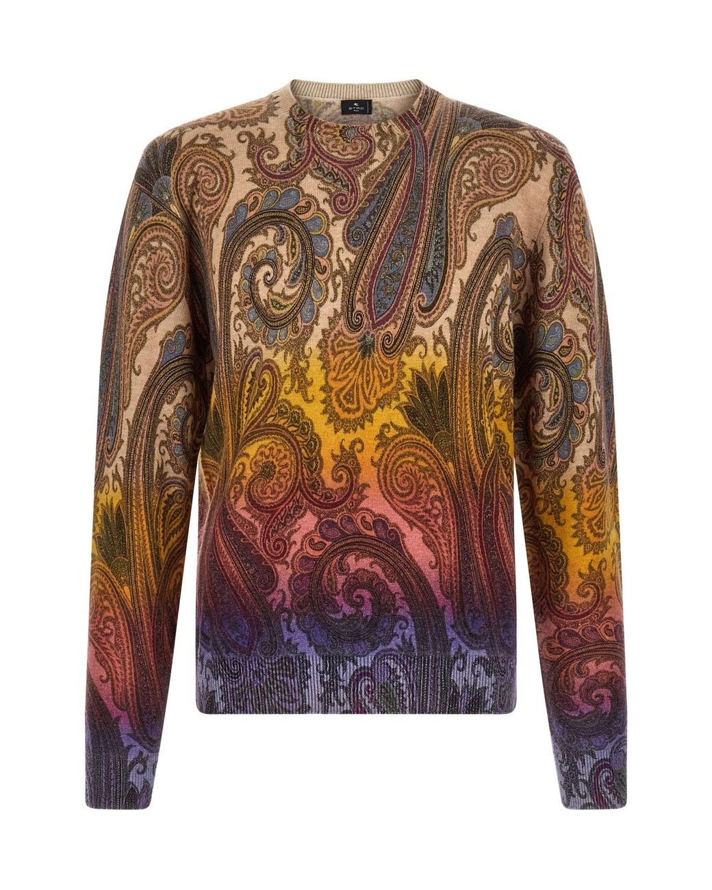 Etro Multicolor Paisley Dégradé Sweater for men