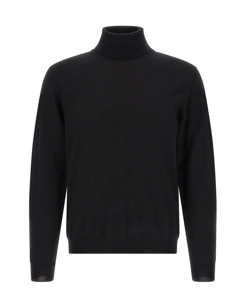 Zanone Black Turtle-neck Sweater for men