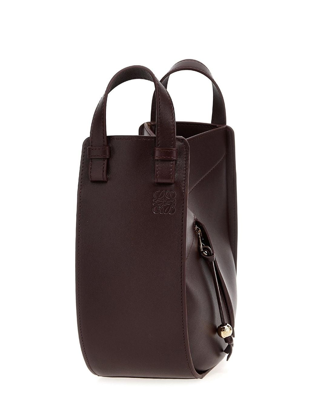Loewe Brown Crossbody Bag 'Hammock Slice'