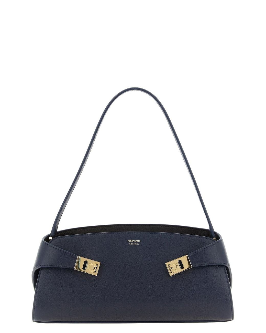 Ferragamo Blue Hug East-West Shoulder Bag