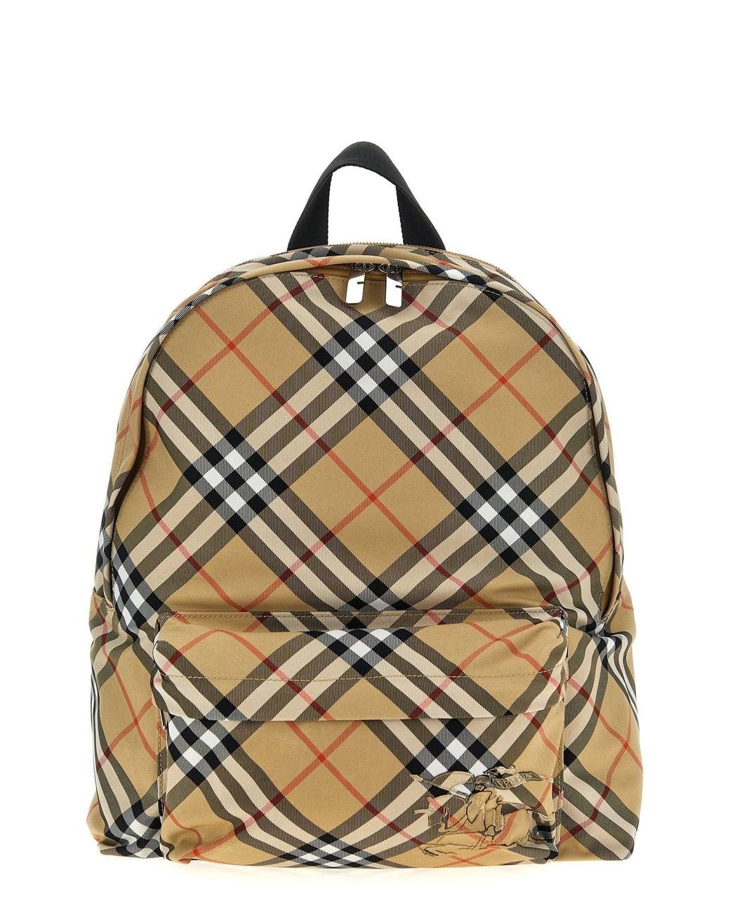 Burberry Metallic Backpack With 'Equestrian Knight' Embroidery for men