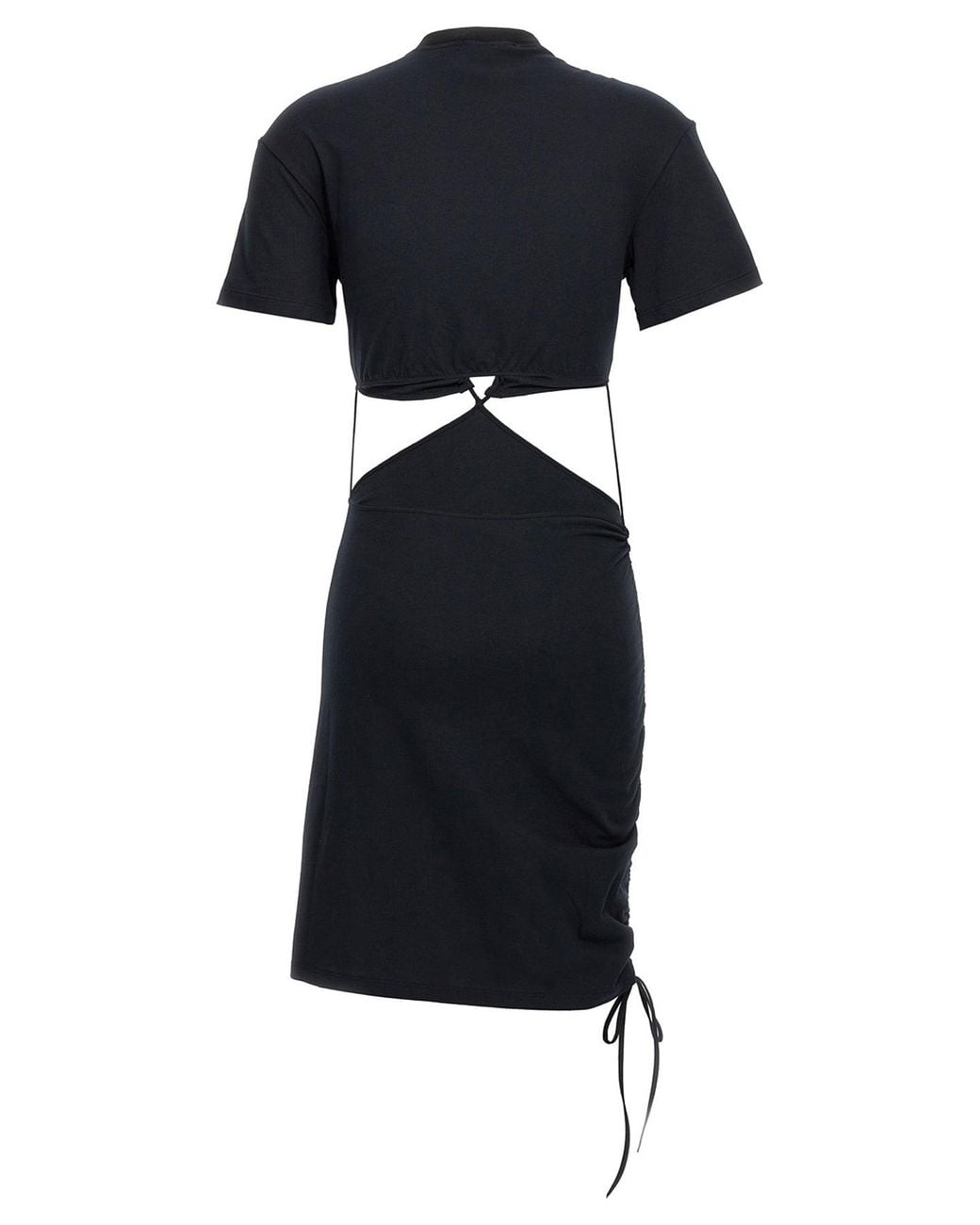 Nensi Dojaka Black Dress 'Cut-Out T-Shirt'
