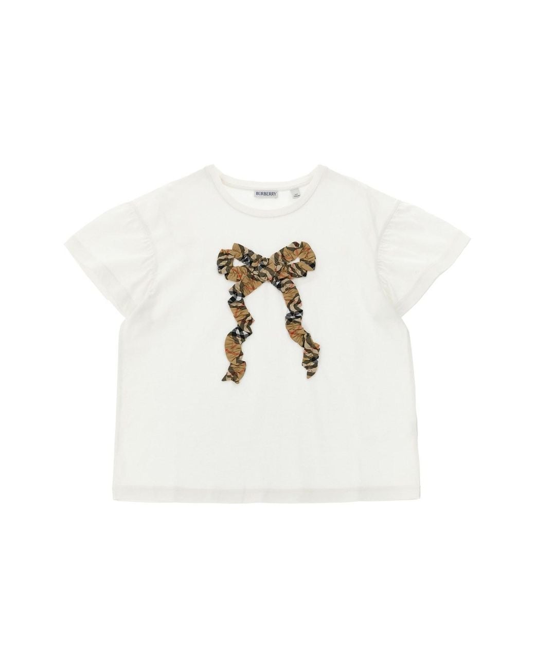 Burberry White 'roxy Bow' T-shirt