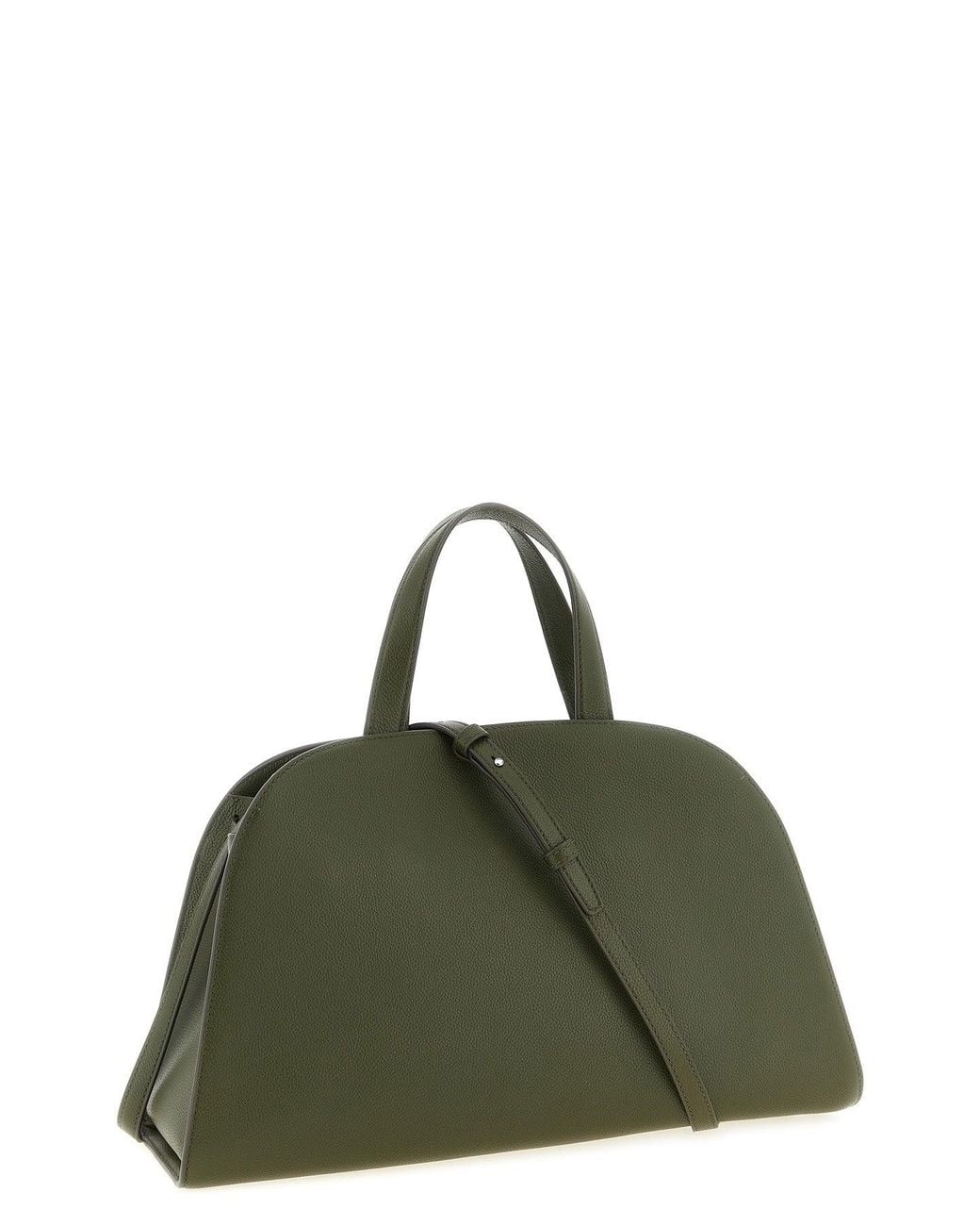 Tory Burch Green Romy Bauletto With Belt Detail