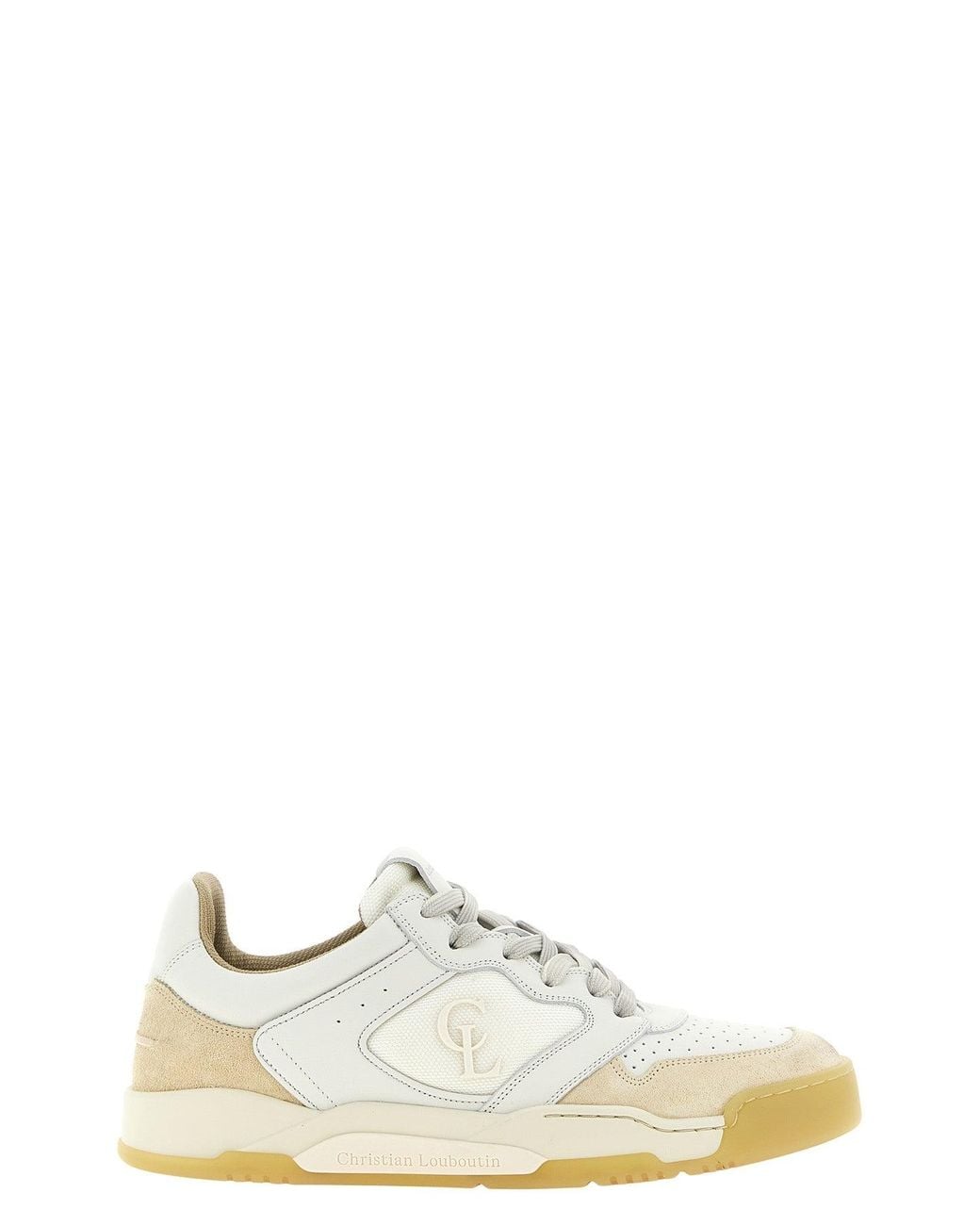 Christian Louboutin White 'Bsktball 1 Retro' Sneaker for men