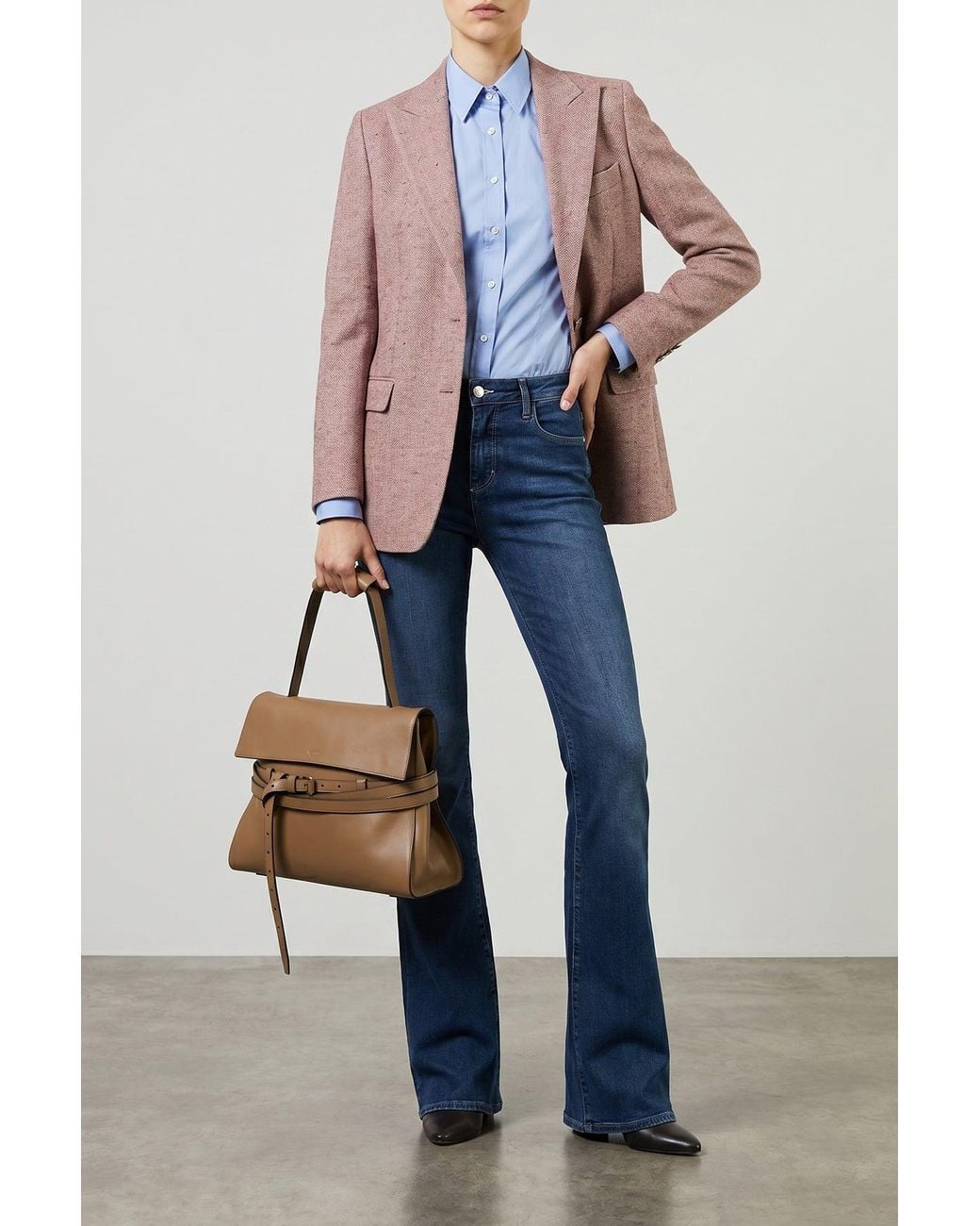 Xacus Blue Shirt With Sartorial Darts