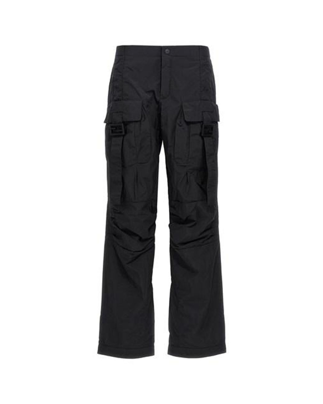 Fendi 'ff Baguette' Cargo Pants in Black | Lyst