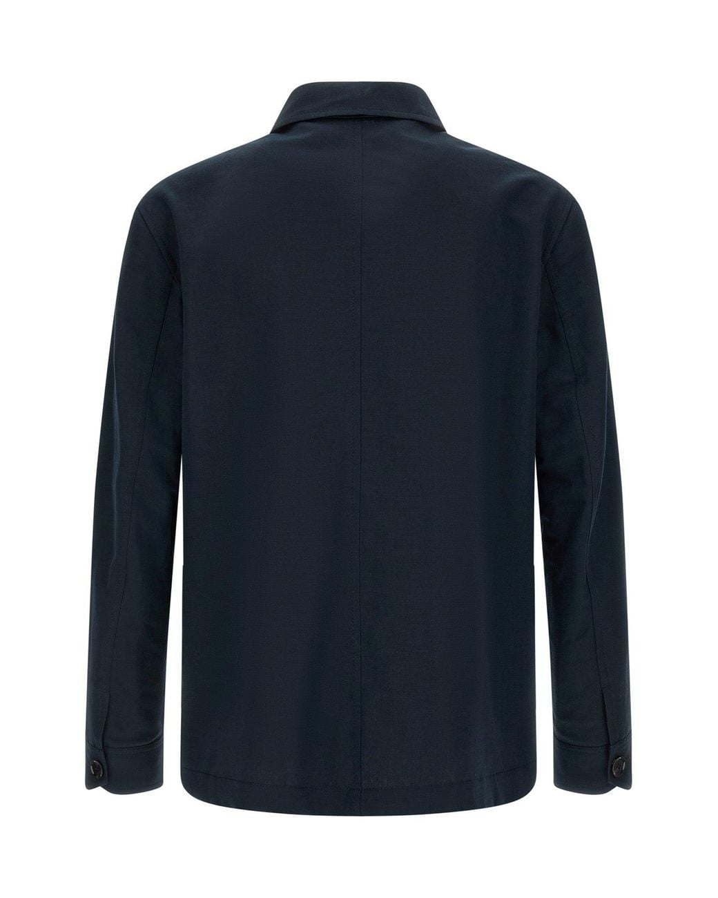 Brioni Blue Linen And Cotton Desert Jacket for men