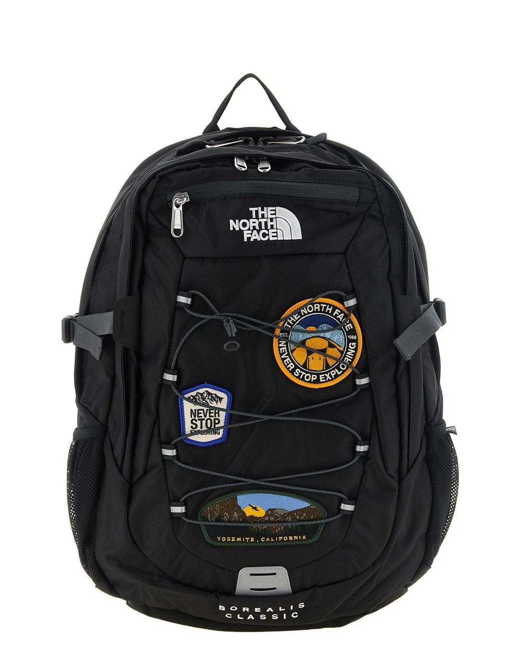 The North Face Black Borealis Classic Patch Backpack for men
