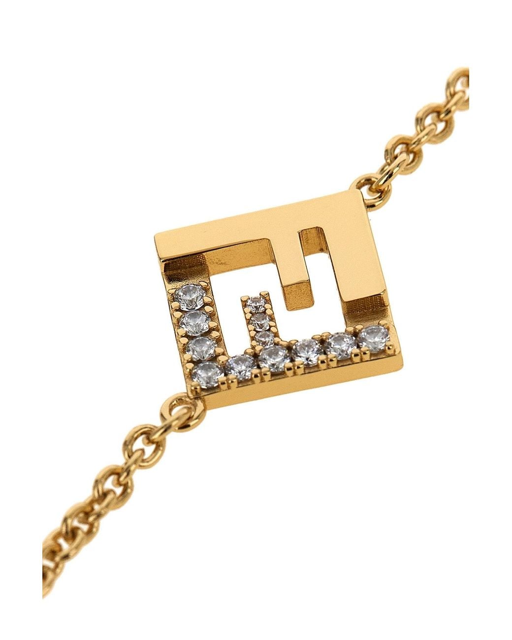 Fendi White Ff Glasses Chain
