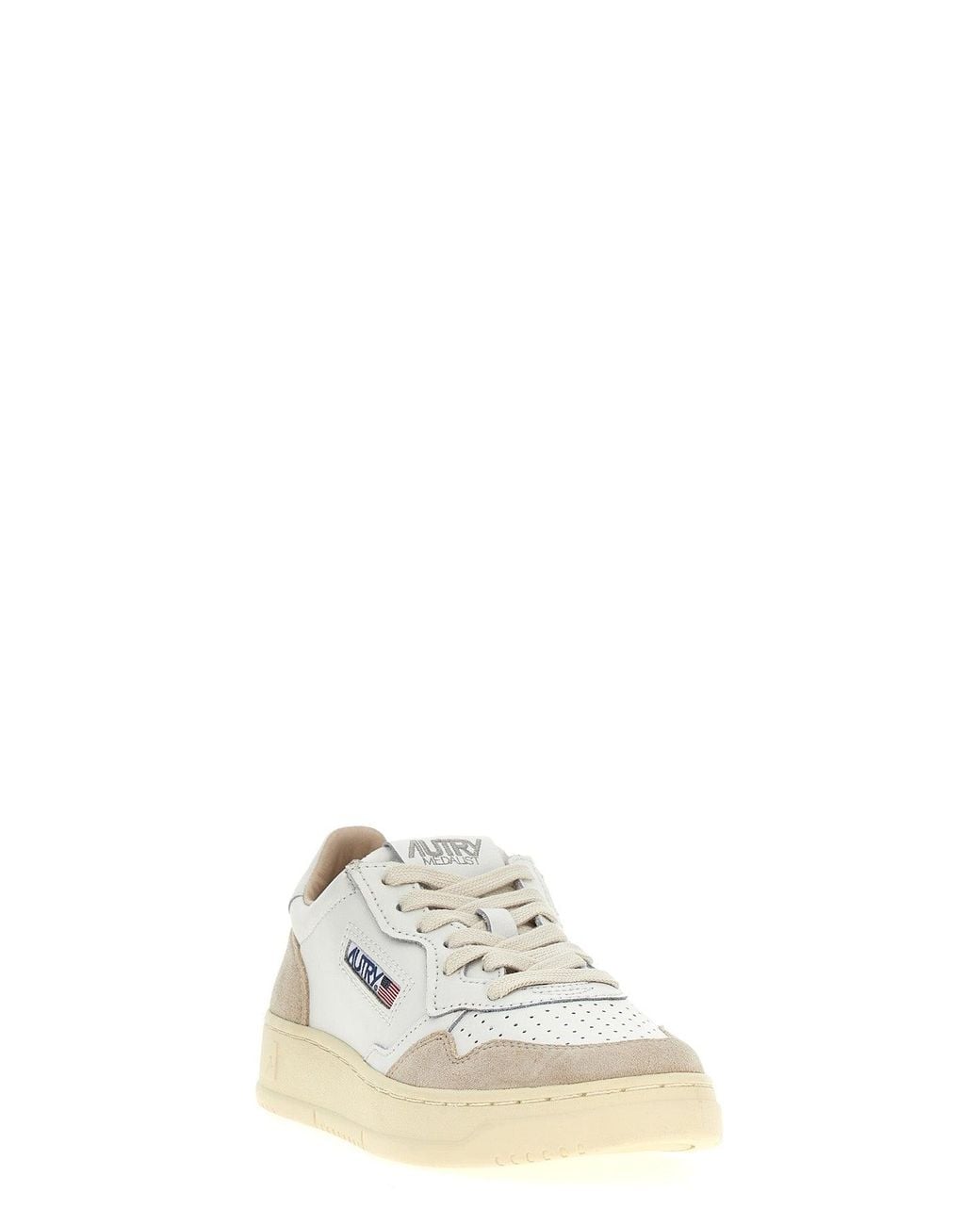 Autry White Medalist Low Sneakers