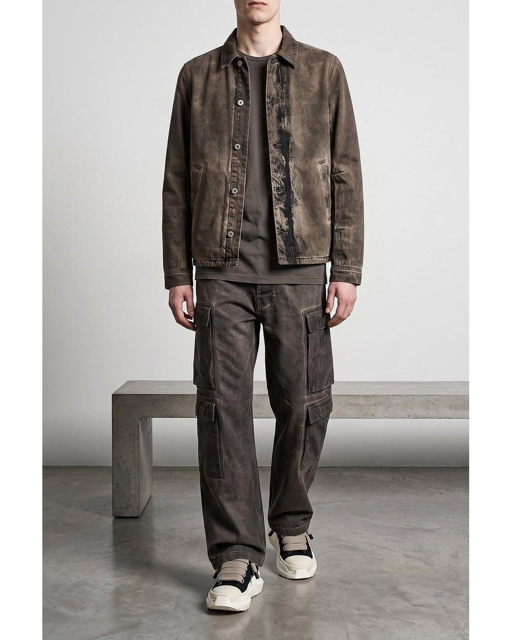 Rick Owens Brown Brad Jacket for men