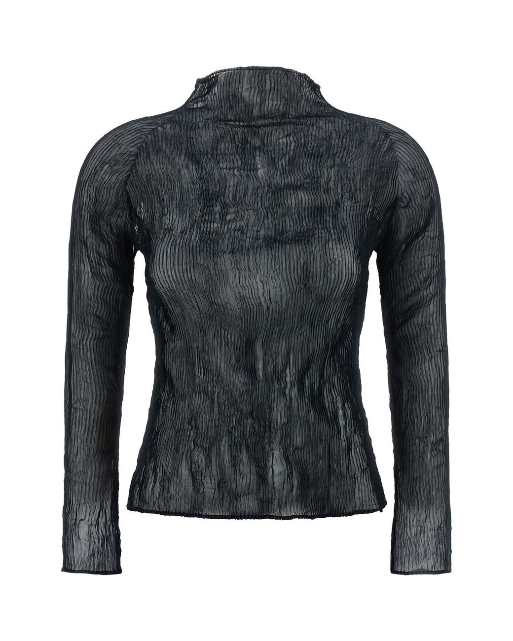 Issey Miyake Black 'chiffon Twist 1' Sweater