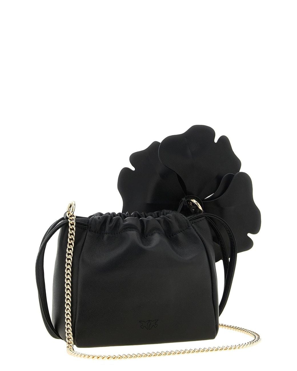 Pouch 'Flower' di Pinko in Black