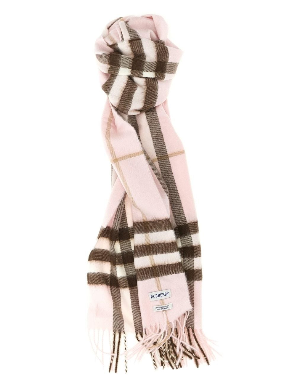 Burberry Multicolor Check Cashmere Scarf