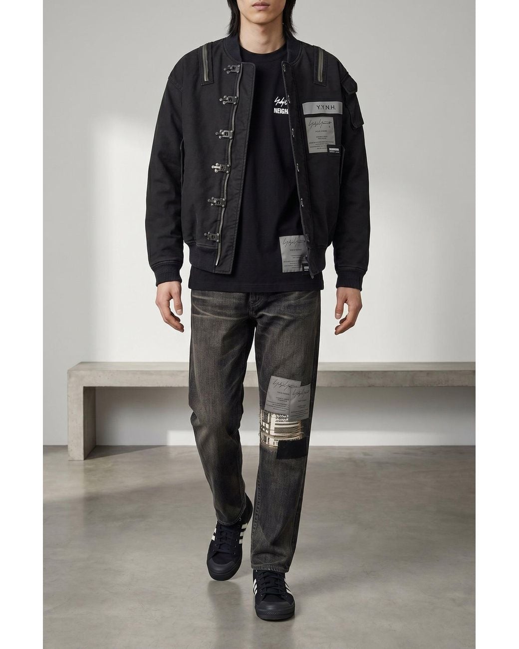 Yohji Yamamoto Gray Nh 'Savege Denim' Jeans for men
