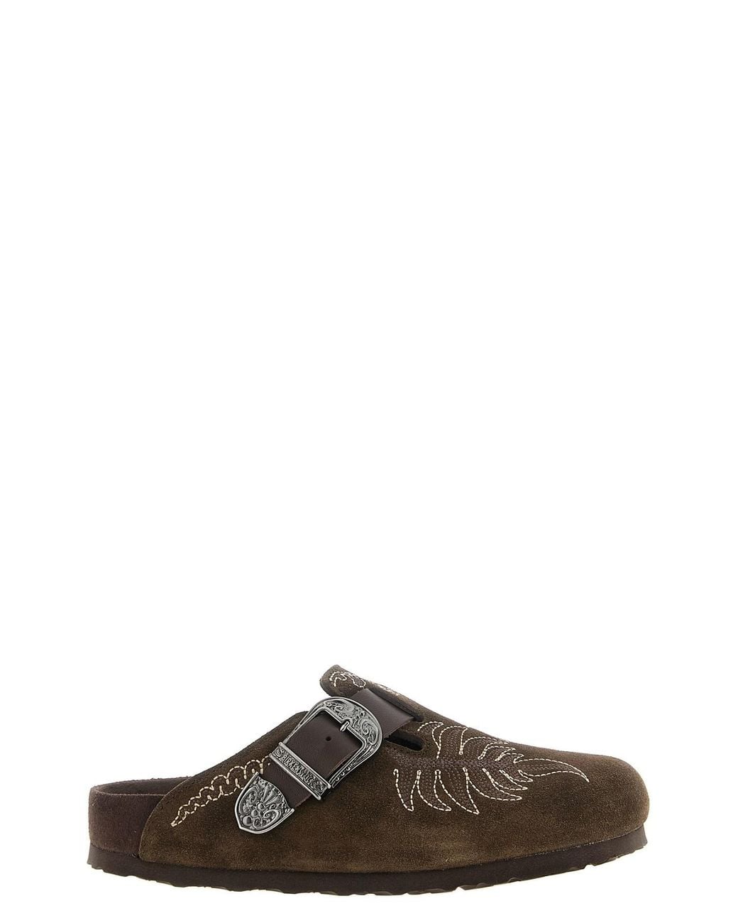 Etro Brown 'boston' Sabots Birkenstock By