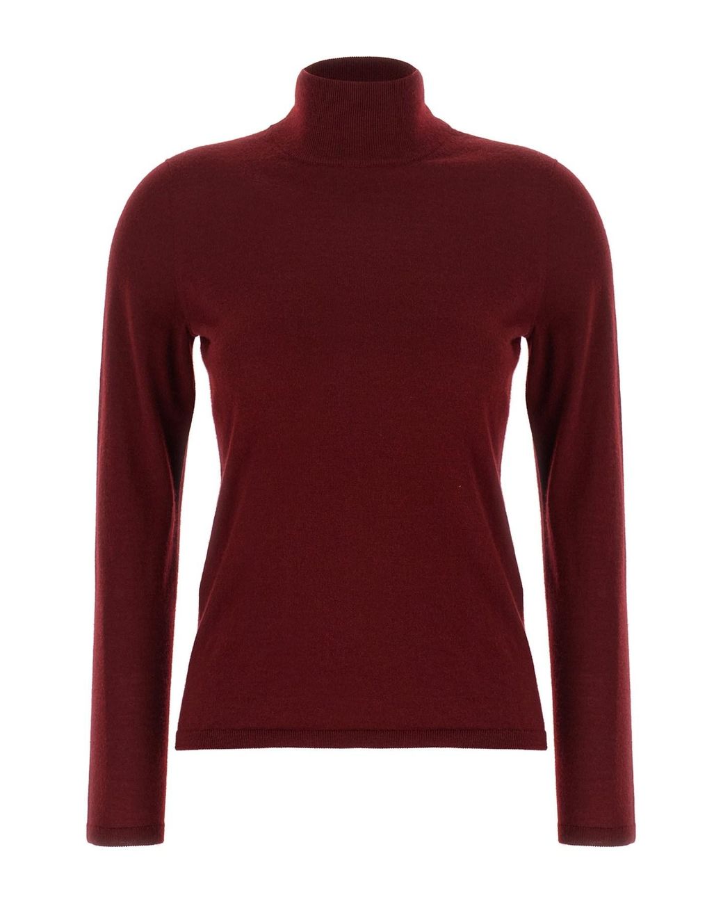 Max Mara Red 'meana' Turtleneck Sweater