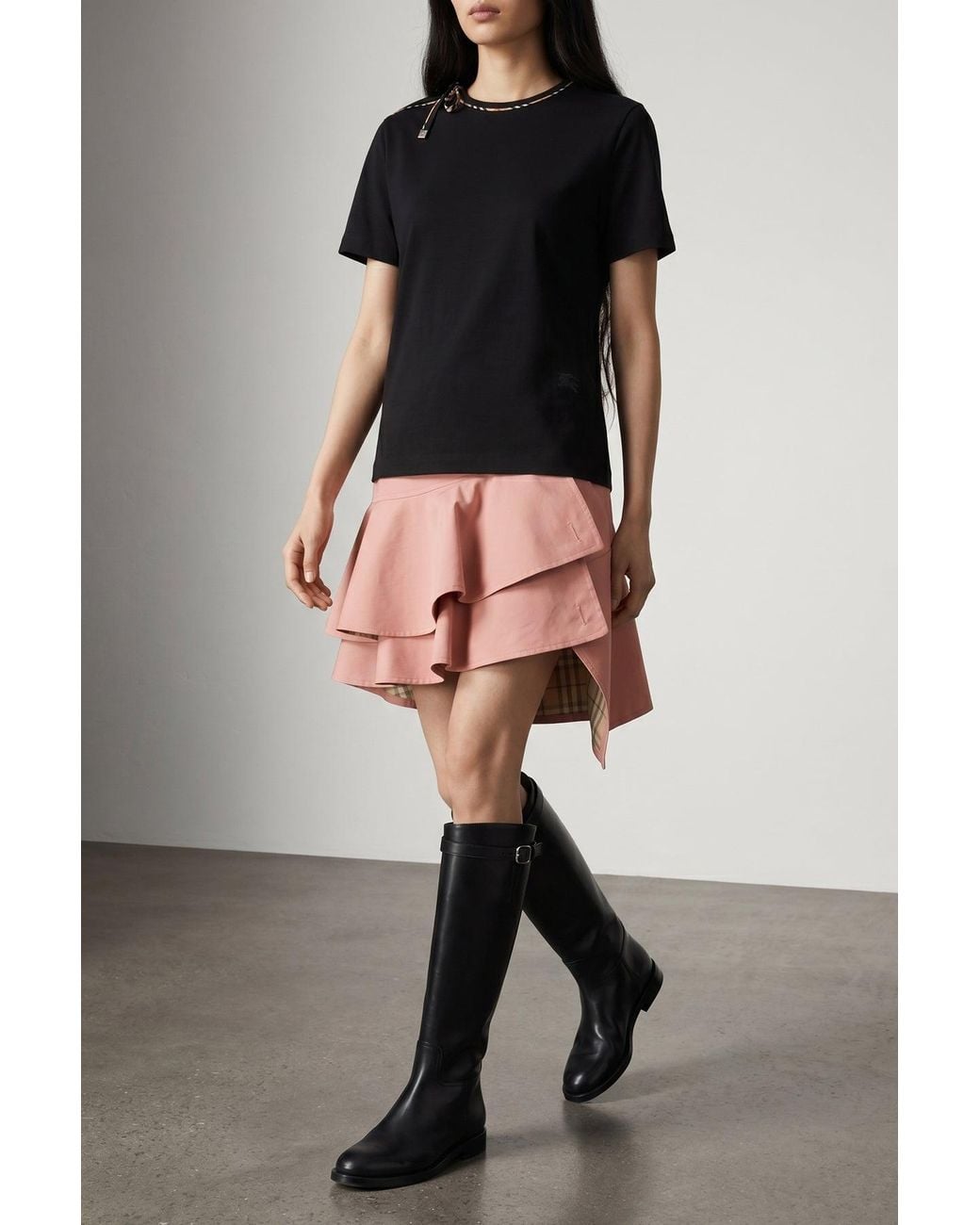 Burberry Black 'Frankie Bow' T-Shirt