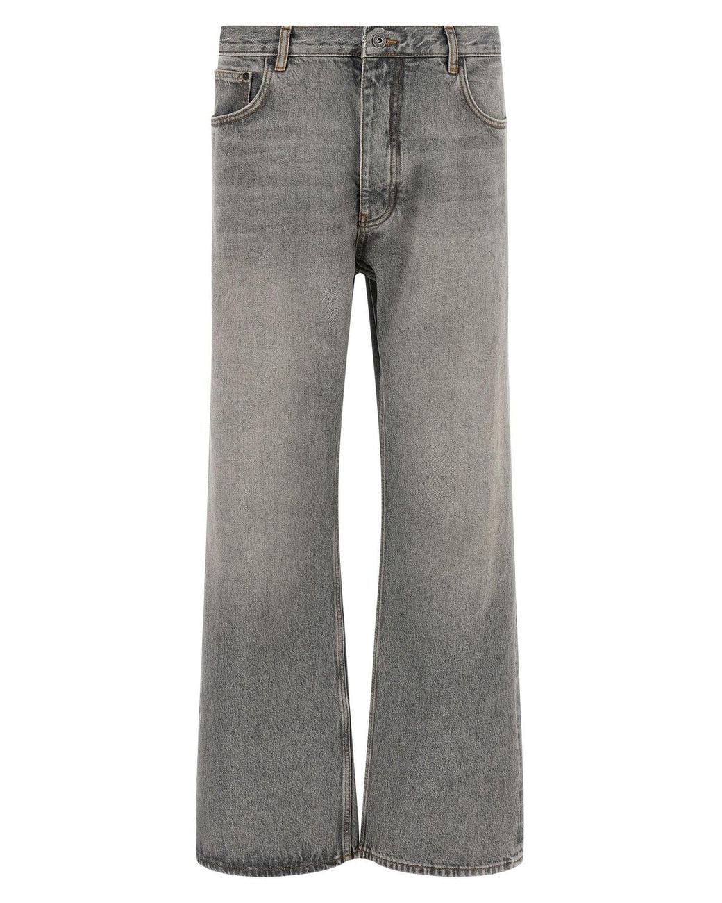 Off-White c/o Virgil Abloh Gray 'Half Arrow Diag Slim' Jeans for men
