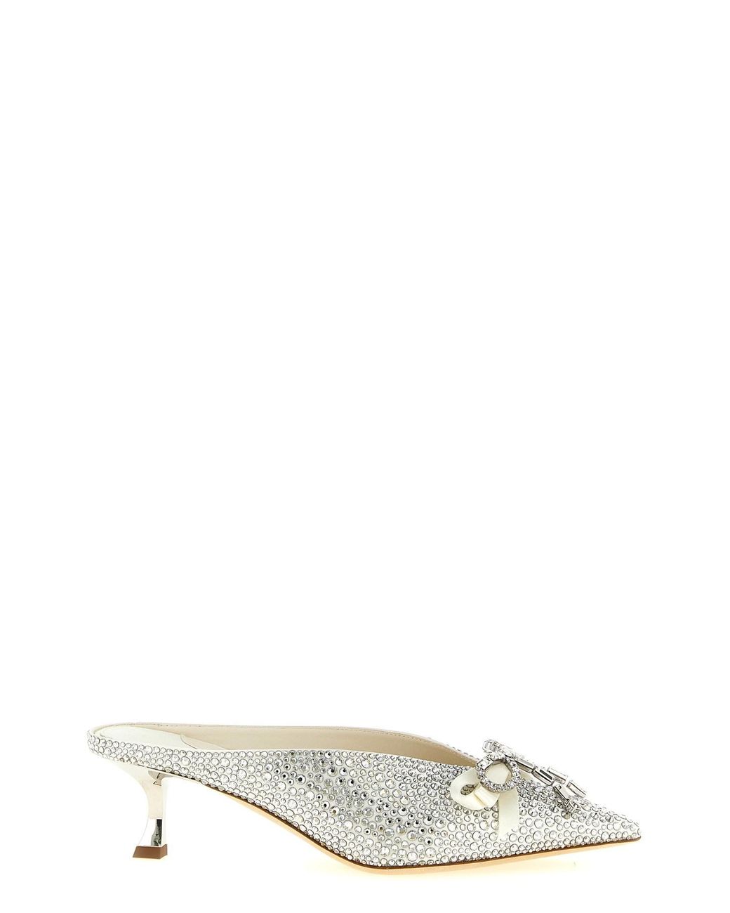 Jimmy Choo White 'auria' Sabots