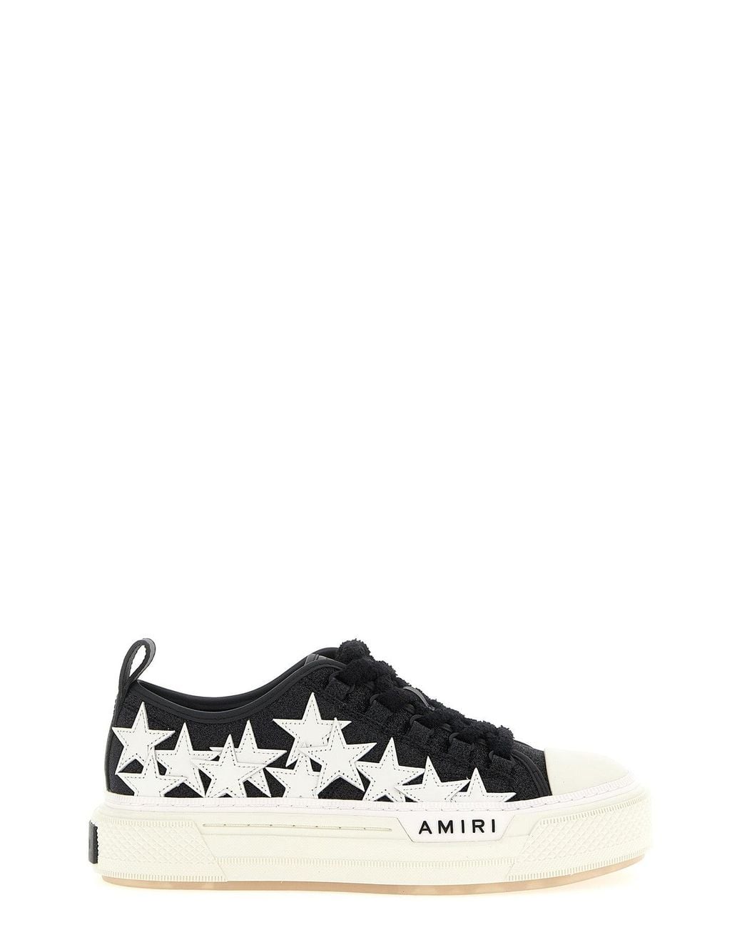 Amiri Black Sneaker With Star Appliqués