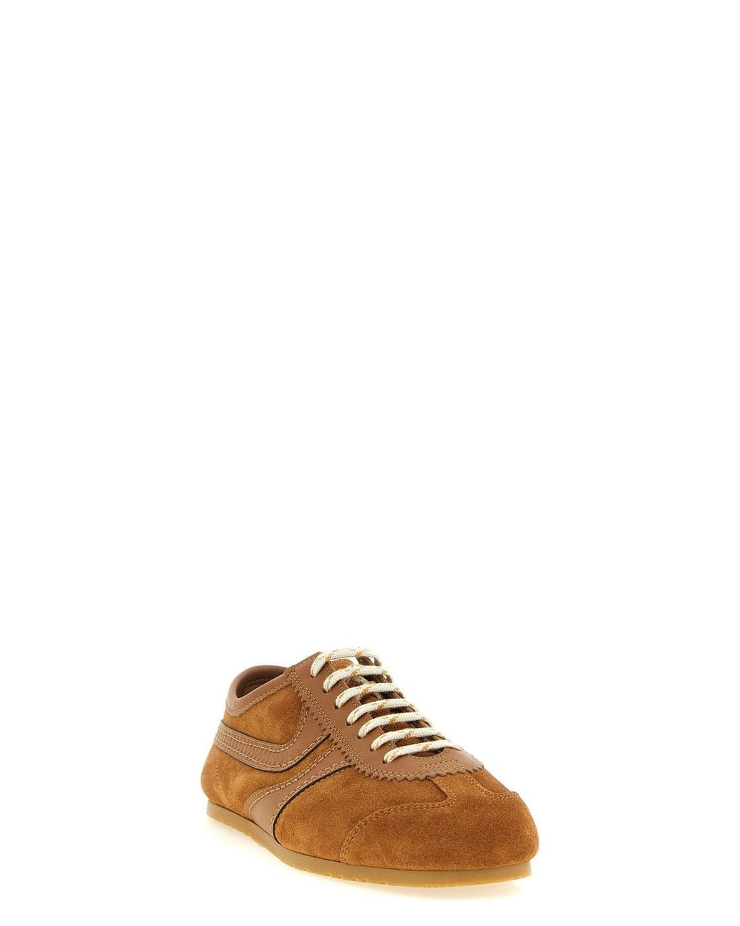 Dries Van Noten Brown Sneaker Bogenkanten