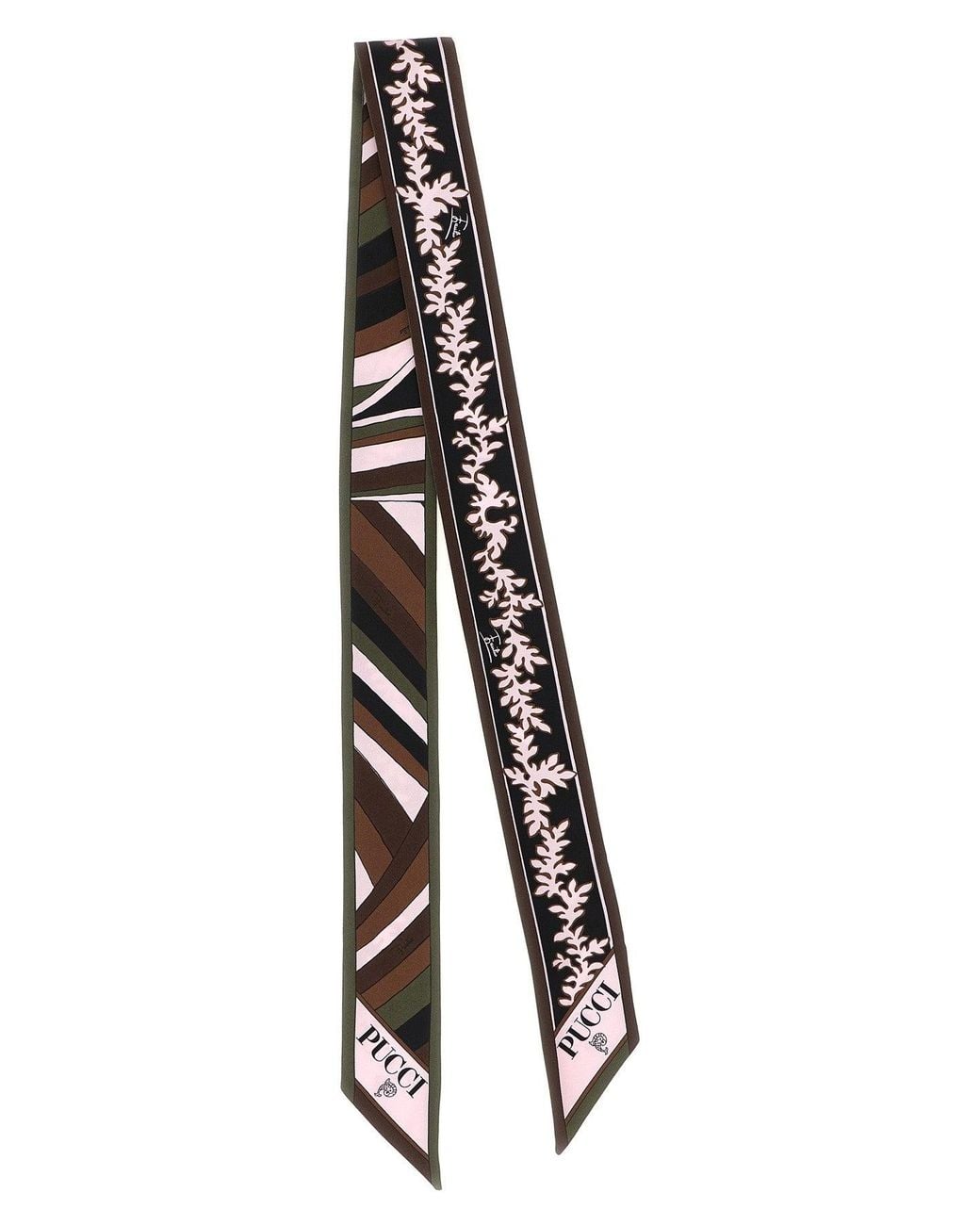 Emilio Pucci Black Bandeau 'Selva' And 'Iride'