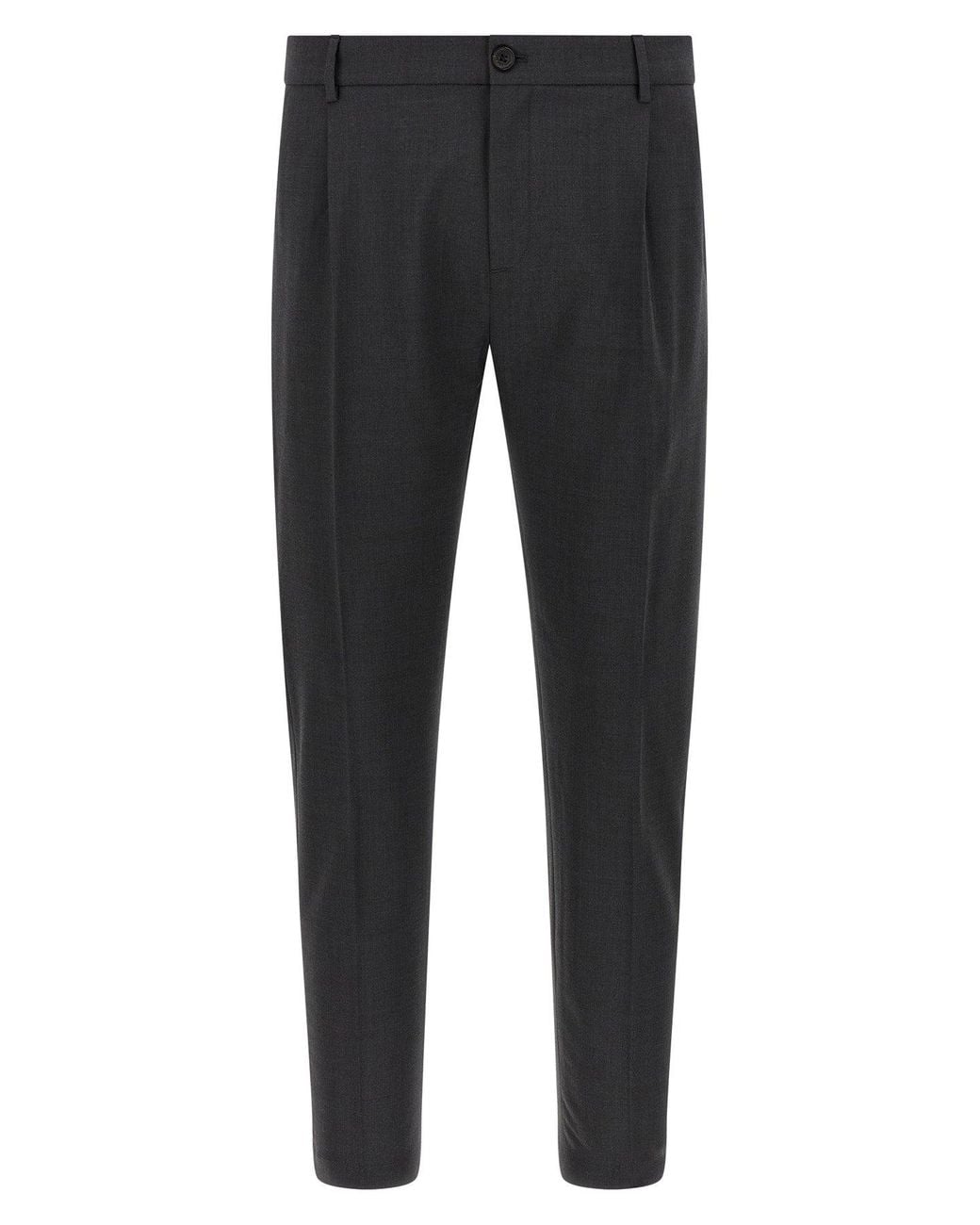 Department 5 Black 'Prince Pence Chino Slim' Trousers for men