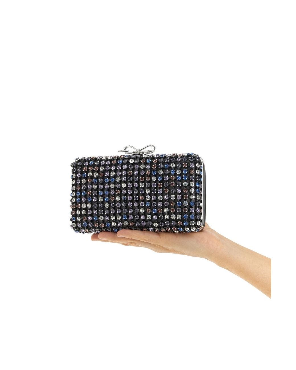 Clutch Crystal Chainmail' di Self-Portrait in Black