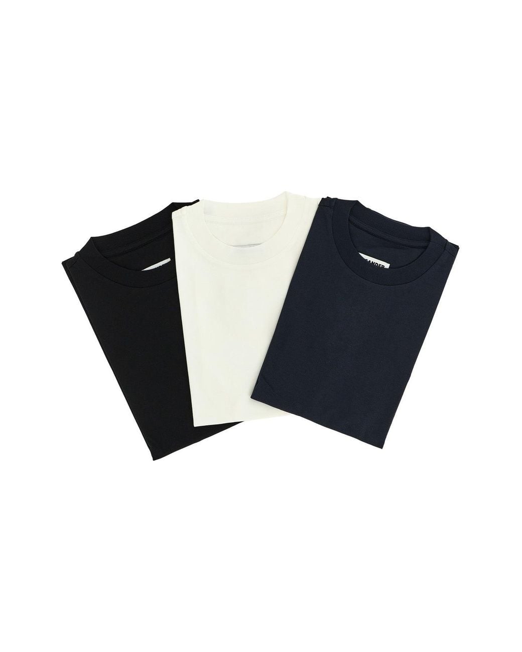 Jil Sander Blue T-Shirt Set With Embroidered Monogram