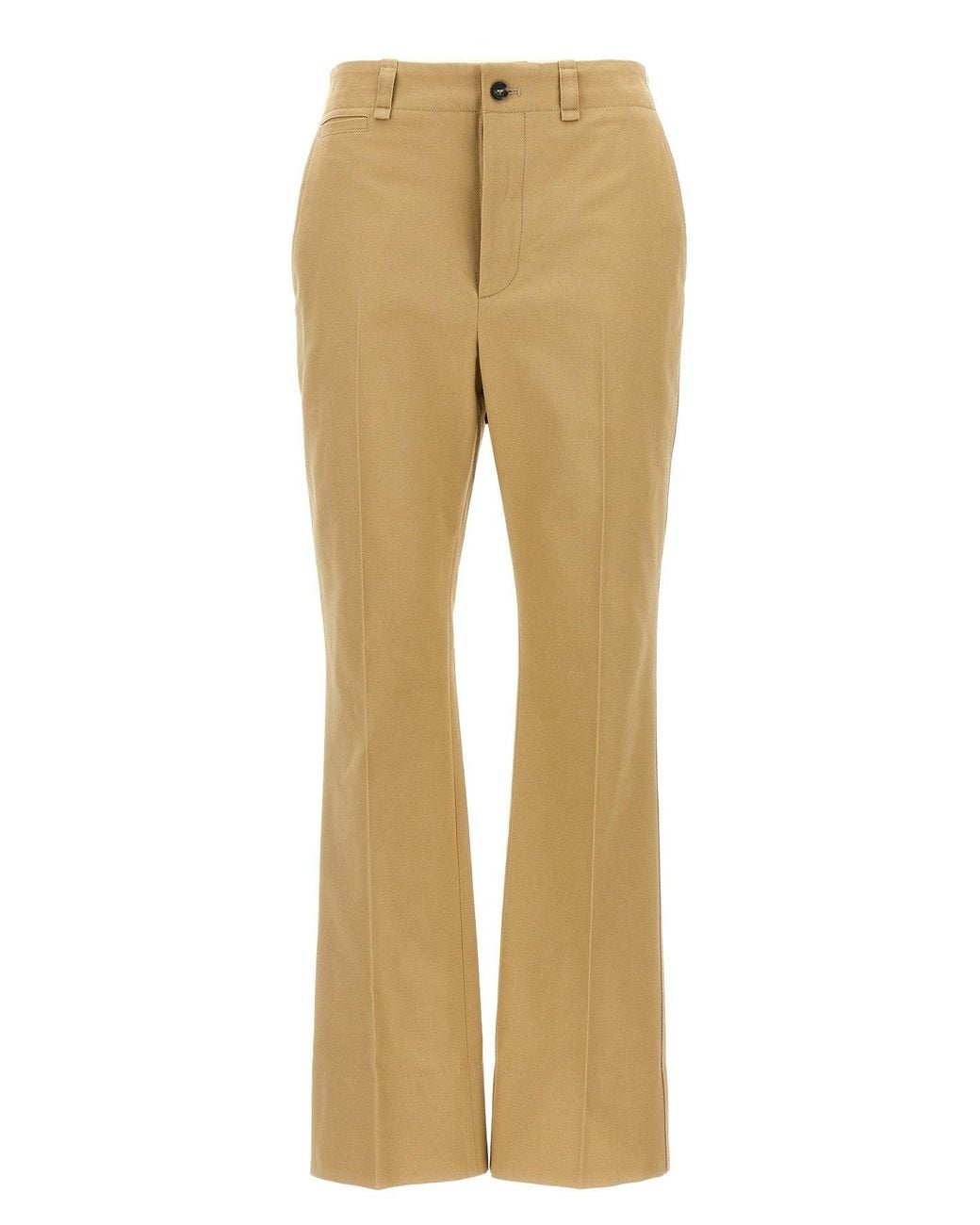 Saint Laurent Natural Trousers 'Pantalone Drill