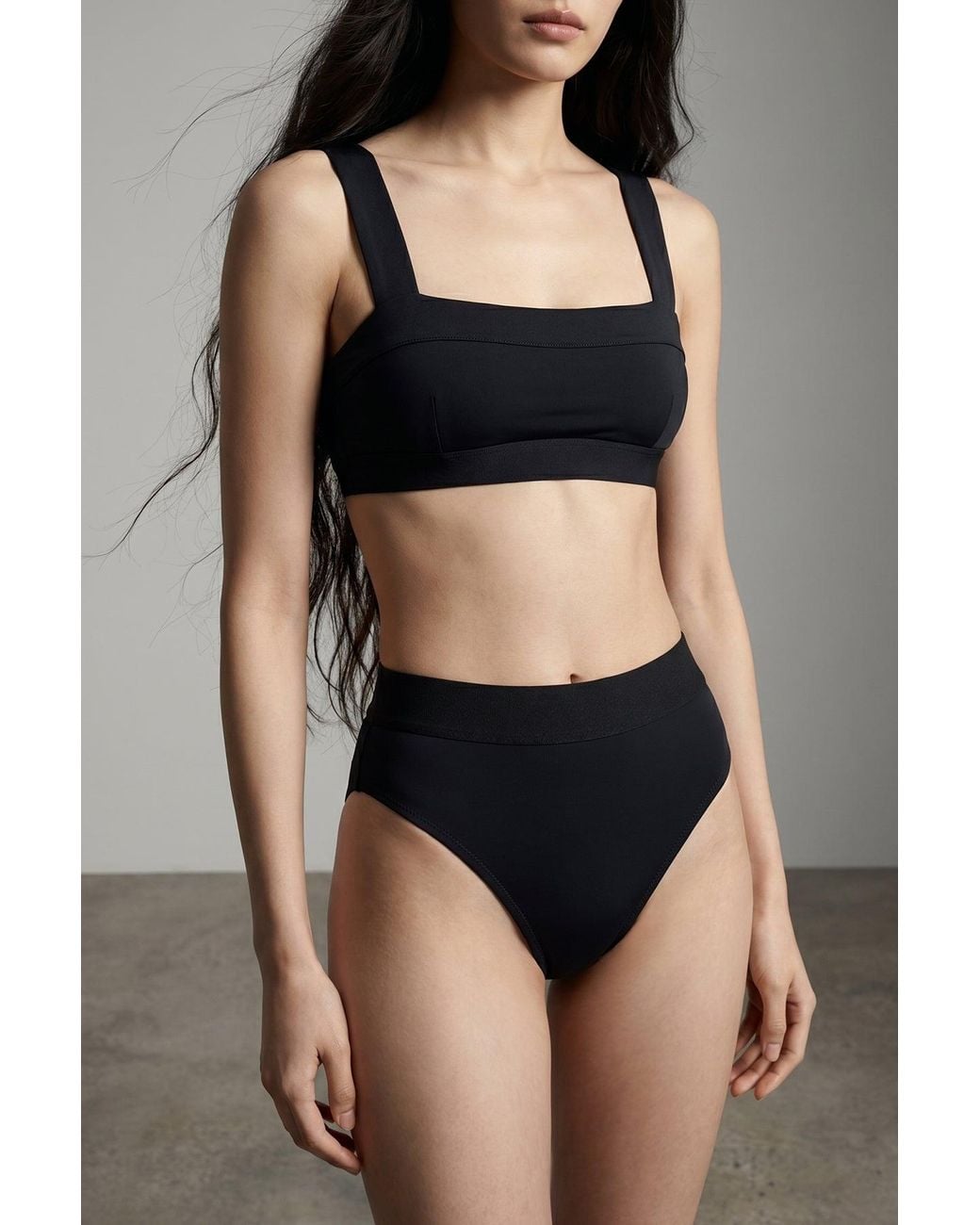 Goldbergh Black High-Waisted Bikini Bottom