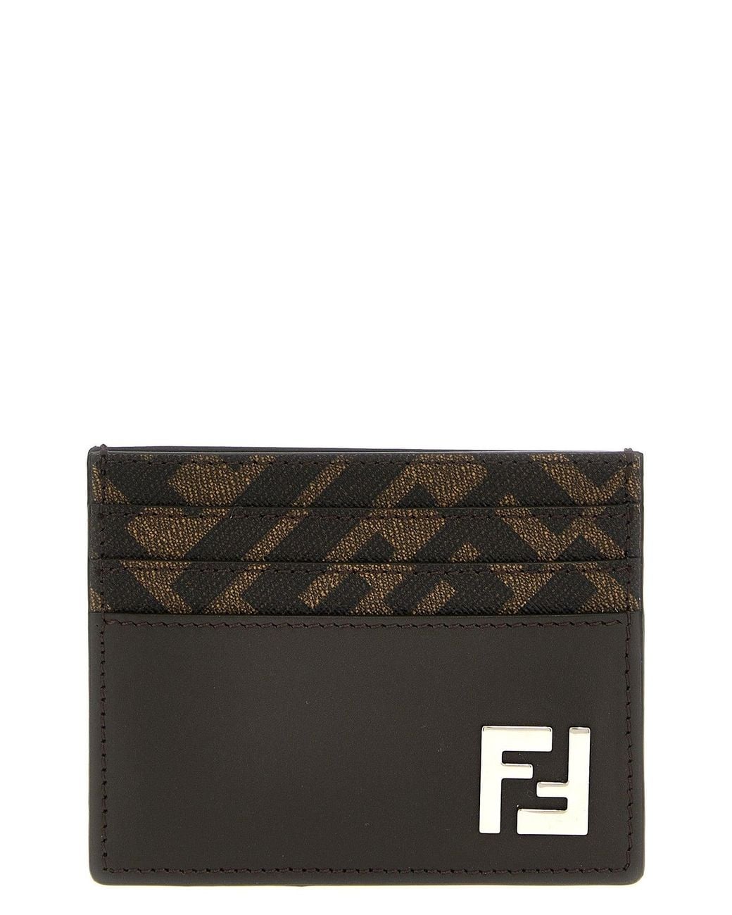 Fendi Black Cardholder 'Ff Squared' for men